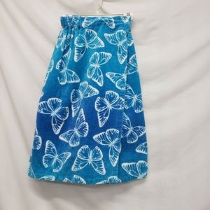 Student Lounge Wrapped towel With Butterfly